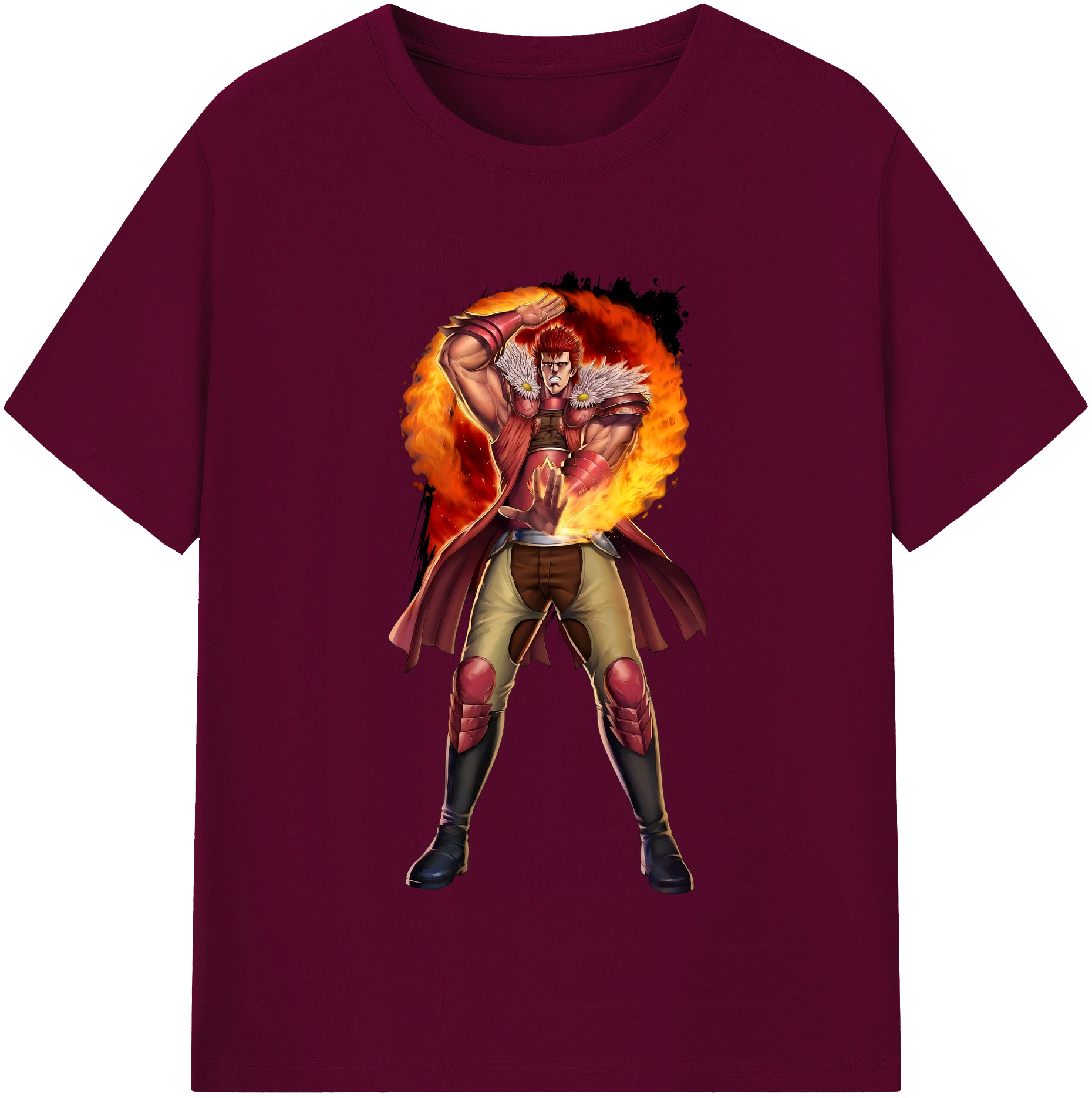 （画像用） 北斗の拳 Fist of the North Star レディースカジュアルプリントTシャツ（綿100％）